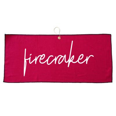 Firecracker 4th Of July Large Microfiber Waffle Golf Towel