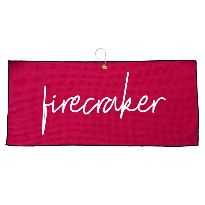Firecracker 4th Of July Large Microfiber Waffle Golf Towel