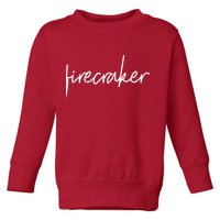 Firecracker 4th Of July Toddler Sweatshirt