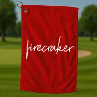 Firecracker 4th Of July Golf Towel