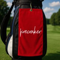 Firecracker 4th Of July Golf Towel
