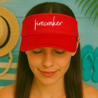 Firecracker 4th Of July Visor