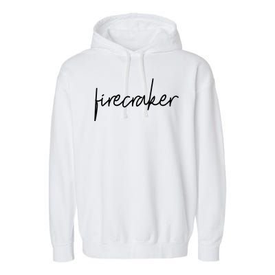 Firecracker 4th Of July Garment-Dyed Fleece Hoodie