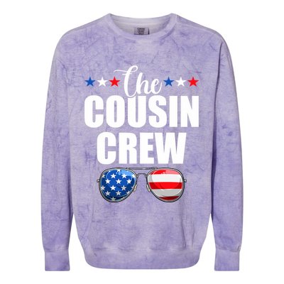 Family 4th Of July Matching Cousin Crew Colorblast Crewneck Sweatshirt