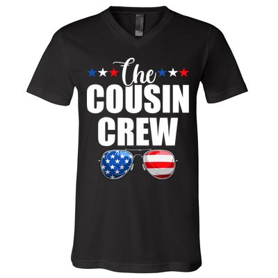 Family 4th Of July Matching Cousin Crew V-Neck T-Shirt