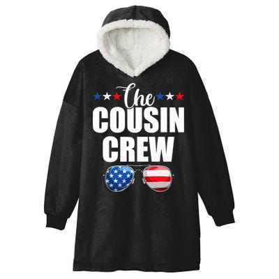 Family 4th Of July Matching Cousin Crew Hooded Wearable Blanket