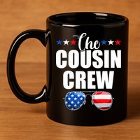 Family 4th Of July Matching Cousin Crew 11oz C Handle Ceramic Mug
