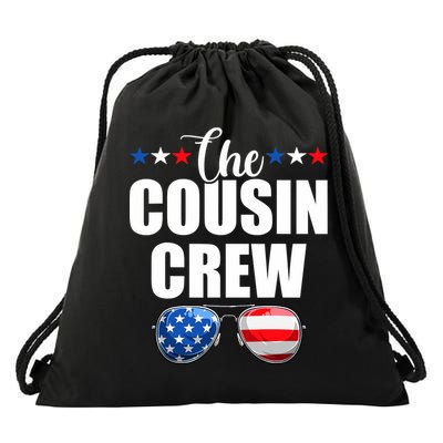 Family 4th Of July Matching Cousin Crew Drawstring Bag