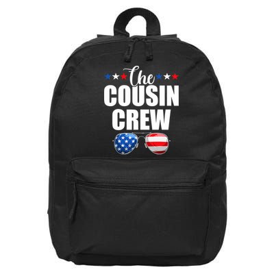 Family 4th Of July Matching Cousin Crew 16 in Basic Backpack