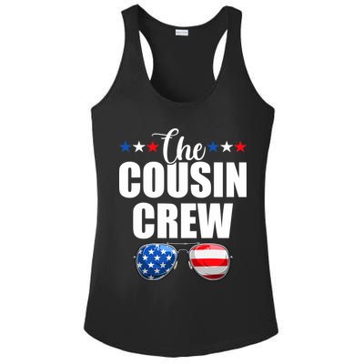 Family 4th Of July Matching Cousin Crew Ladies PosiCharge Competitor Racerback Tank
