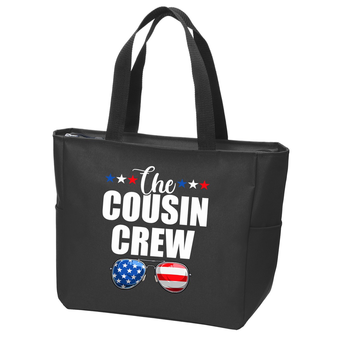 Family 4th Of July Matching Cousin Crew Zip Tote Bag