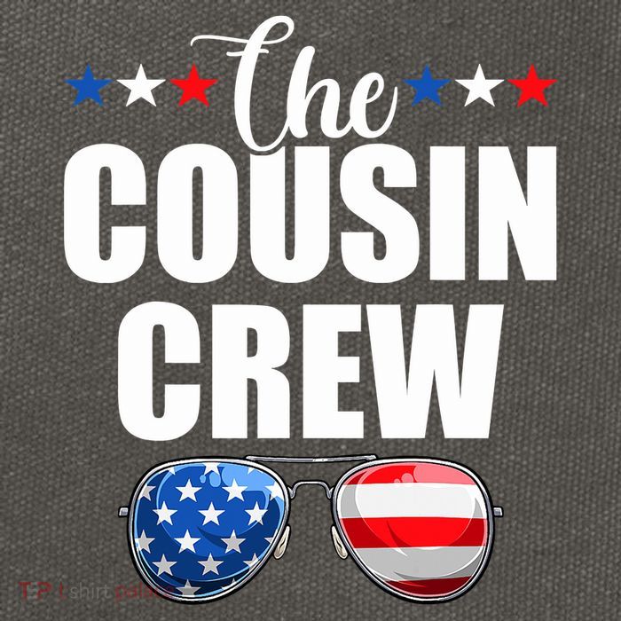 Family 4th Of July Matching Cousin Crew Cotton Canvas Backpack