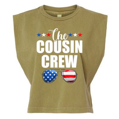Family 4th Of July Matching Cousin Crew Garment-Dyed Women's Muscle Tee