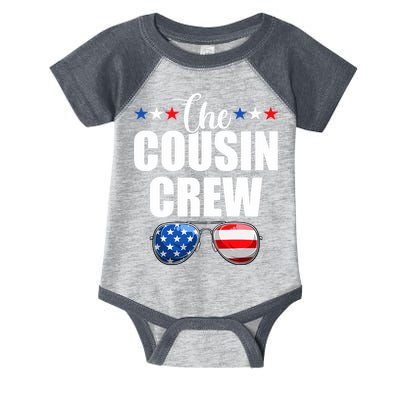 Family 4th Of July Matching Cousin Crew Infant Baby Jersey Bodysuit