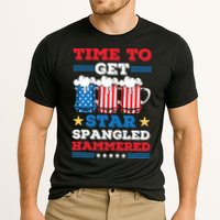 Funny 4th Of July Time To Get Star Spangled Hammered Performance Shirt