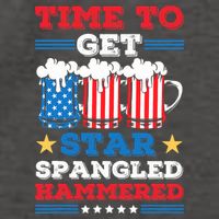 Funny 4th Of July Time To Get Star Spangled Hammered Vector Backpack