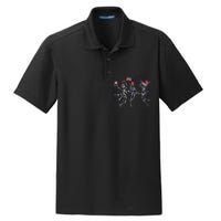 Funny 4th Of July Dancing Skeleton Memorial Day Patriotic Dry Zone Grid Polo