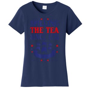 Fun 4th Of July Spilling The Tea Since 1773 Teacher Women's T-Shirt