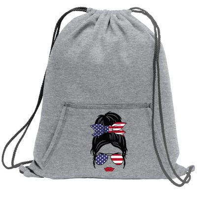 Funny 4th Of July Patriotic American Flag Fourth Of July Sweatshirt Cinch Pack Bag