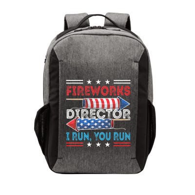 Funny 4th Of July Fireworks Director I Run You Run Vector Backpack