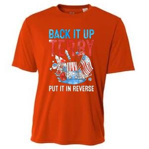 Funny 4th Of July Firework Back Up Terry Put It In Reverse Great Gift Cooling Performance Crew T-Shirt