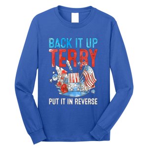 Funny 4th Of July Firework Back Up Terry Put It In Reverse Great Gift Long Sleeve Shirt