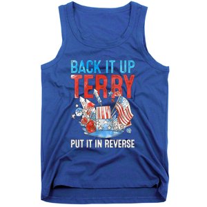 Funny 4th Of July Firework Back Up Terry Put It In Reverse Great Gift Tank Top