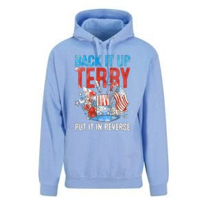 Funny 4th Of July Firework Back Up Terry Put It In Reverse Great Gift Unisex Surf Hoodie