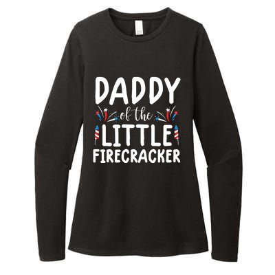 Funny 4th Of July Funny Gift Tee Daddy Little Firecracker Gift Womens CVC Long Sleeve Shirt