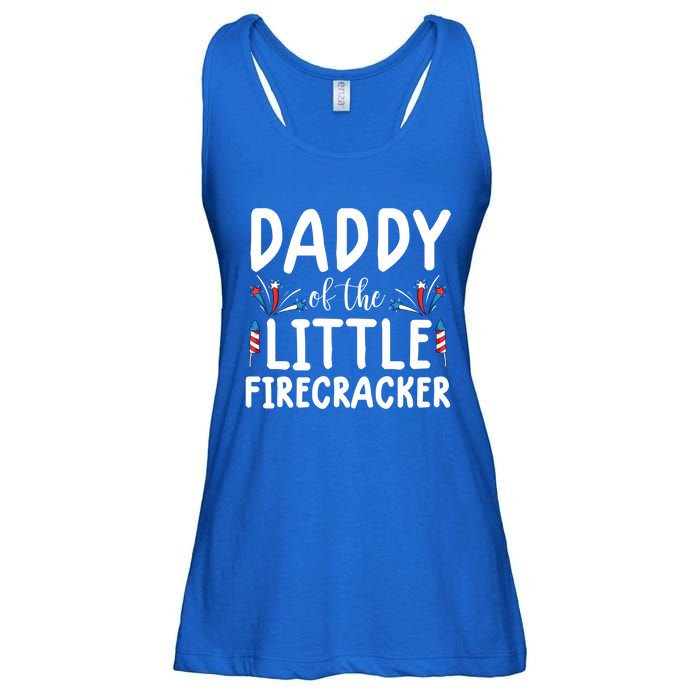 Funny 4th Of July Funny Gift Tee Daddy Little Firecracker Gift Ladies Essential Flowy Tank