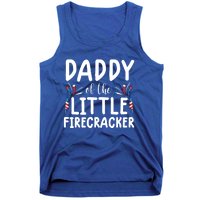 Funny 4th Of July Funny Gift Tee Daddy Little Firecracker Gift Tank Top