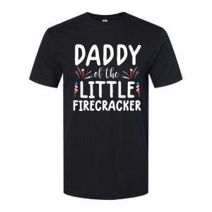 Funny 4th Of July Funny Gift Tee Daddy Little Firecracker Gift Softstyle CVC T-Shirt