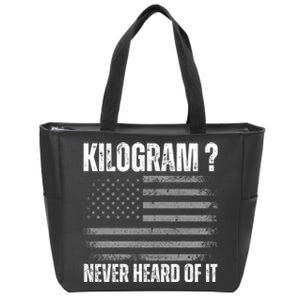 Funny 4th Of July Patriotic Usa What Is A Kilogram Zip Tote Bag