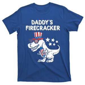 Funny 4th Of July T Rex Funny Daddys Firecracker Gift T-Shirt