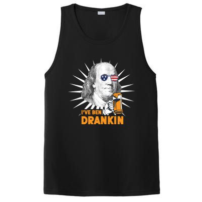 Funny 4th Of July Tee Ive Ben Drankin Benjamin Franklin Funny Gift PosiCharge Competitor Tank