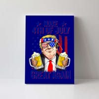 Funny 4th Of July Trump Make 4th Of July Great Again Gift Canvas