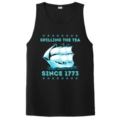 Fun 4th Of July Spilling The Tea Since 1773 History Teacher Gift PosiCharge Competitor Tank