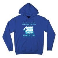 Fun 4th Of July Spilling The Tea Since 1773 History Teacher Gift Tall Hoodie