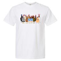 Funny 4th Of July Chicken Land Of Free Independence Day Garment-Dyed Heavyweight T-Shirt