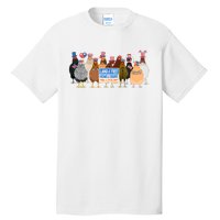 Funny 4th Of July Chicken Land Of Free Independence Day Tall T-Shirt