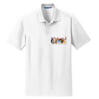 Funny 4th Of July Chicken Land Of Free Independence Day Dry Zone Grid Polo