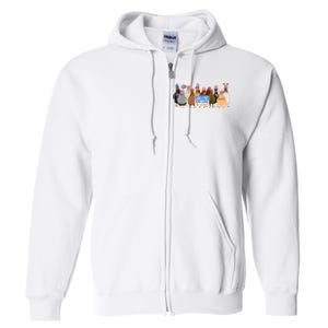 Funny 4th Of July Chicken Land Of Free Independence Day Full Zip Hoodie