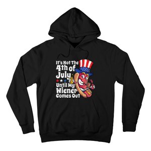 Funny 4th Of July Hot Dog Wiener Comes Out Adult Humor Gift Hoodie