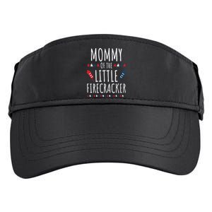 Funny 4th Of July Birthday Mommy Of The Little Firecracker Cool Gift Adult Drive Performance Visor