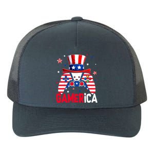 Funny 4th Of July Video Game American Flag Gamer Son Dad Gift Yupoong Adult 5-Panel Trucker Hat