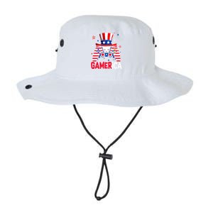 Funny 4th Of July Video Game American Flag Gamer Son Dad Gift Legacy Cool Fit Booney Bucket Hat