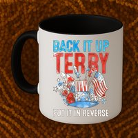 Funny 4th Of July Firework Back Up Terry Put It In Reverse Gift Mug