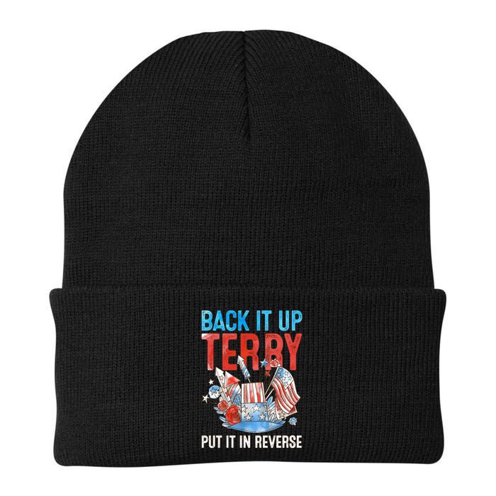 Funny 4th Of July Firework Back Up Terry Put It In Reverse Gift Beanie