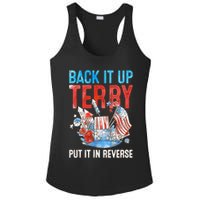 Funny 4th Of July Firework Back Up Terry Put It In Reverse Gift Ladies PosiCharge Competitor Racerback Tank