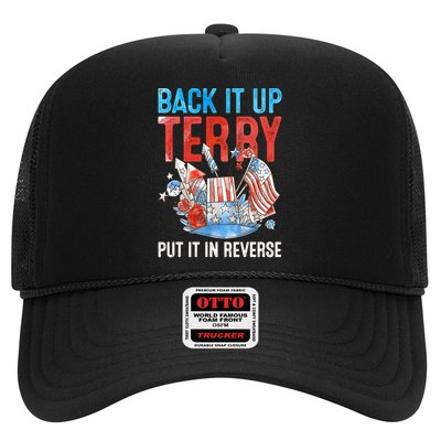 Funny 4th Of July Firework Back Up Terry Put It In Reverse Gift Trucker Hat